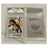 Pokï¿½mon Silver Foil Custom Charizard Card