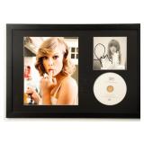 Autographed Taylor Swift Album Display