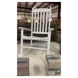 White Outdoor Rocking Chair