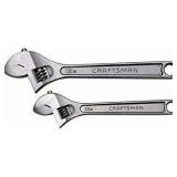 Craftsman - 2pc Adjustable Wrench Set