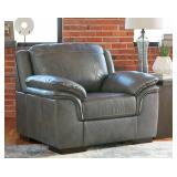 Ashley 152 Gray Leather 46" Club Chair