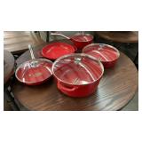 Cooks Fusion 9 pc Red Cookware