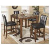 Ashley D158 Bar Table & 4 Stools