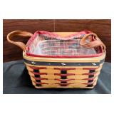 Double lined longaberger basket