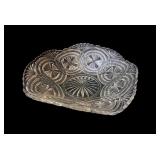Pressed Glass Scalloped Bowl