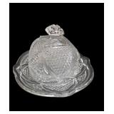 Massachusetts Clear Round Butter Dish