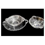 3 pc Vintage Imperial Candlewick Glass Set