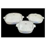 6 pc Corning Ware Blue Cornflower