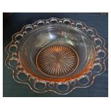 Pink Depression Glass Bowl