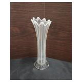 Northwood White Opalescent Stretch Glass Vase