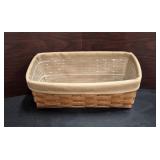 Dbl Lined 8 x 14. 5  " Longaberger Basket