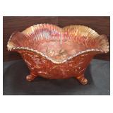 Large 11" x 5"H, Imperial Glass, Ohio Rose