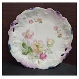 Gorgeous PINK ROSES Porcelain Handled Plate