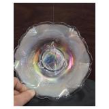 Blue Iridescent Horse Pony Head Profile in Bowl