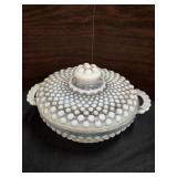 vintage Fenton Moonstone Hobnail Opalescent Glass