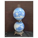20 " Blue & White Gone With The Wind Lamp