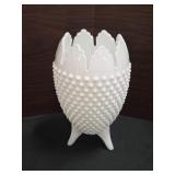 Vintage FENTON Milk Art Glass 3 Footed / Legged