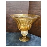 Vtg. Rarel URN Amber Infused Gold Flakes