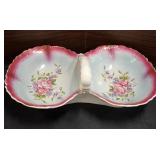 vintage, possibly antique, divided candy dish