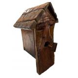 Hand Carved  Manï¿½s Face Bird House
