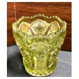 Vintage Imperial Glass Toothpick Holder Daisy &