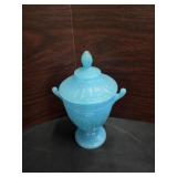 Blue Candy Dish with Lid
