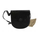 Yves Saint Laurent Black Leather Shoulder Bag