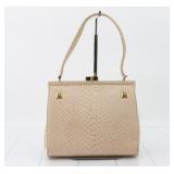 Versace Sunburst Embossed Leather Handbag