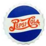 Pepsi Cola Bottle Cap Tin Sign