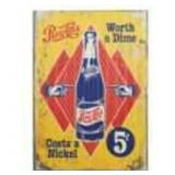 Pepsi Corrugated Worth A Dime Sign