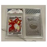 Pokï¿½mon Silver Foil Custom Charizard Card