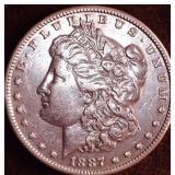 1887 Morgan Silver Dollar