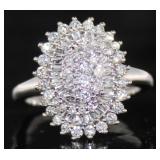 14kt Gold Oval Brilliant 1.00 ct Diamond Ring