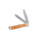 Blackhills Brown Smooth Bone w/Cross Shield Knife