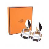 Hermes Buffalo Horn Drop Earrings