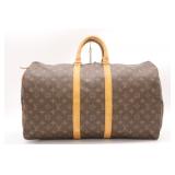 Louis Vuitton Monogram Keepall 50 Boston Bag