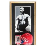 Autographed Mike Tyson Framed Boxing Glove Display