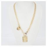 Chanel Cambon Plate Necklace