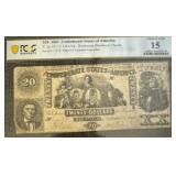 1861 Confederate States of America $20