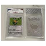 Pokï¿½mon Silver Foil Custom Pikachu Card