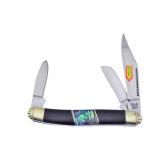 Buffalo Horn/Abalone Wrangler Knife