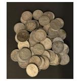 Estate Lot 66 Peace Dollar Coins Mixed Dates