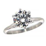 14k Gold 1.84 ct Round Lab Diamond Ring