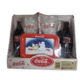 1997 Coca-Cola Christmas Box  Set w/ Glasses