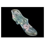 FENTON Hand Painted Artist Signed  Slipper