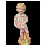 12 " Vintage German Bisque Child Carrying School