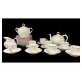 30 pc Ref Trim China Dessert Set