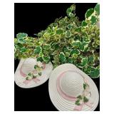 (3) Porcelain LEFTON Bonnets w