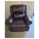 Leather Rocker Recliner (torn cushion)