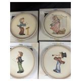 (4) MJ HUMMEL GOEBEL MINIATURE PLATES